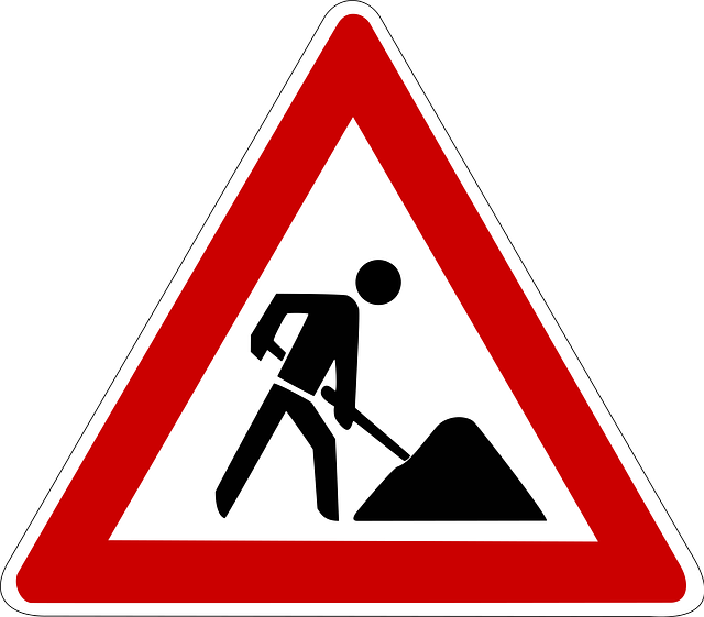 Baustellen-Schild